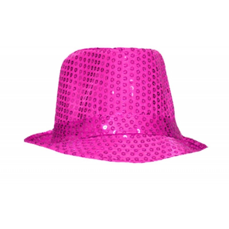 Cappello con paiette vari colori taglia unica – fucsia  6cap- 0107C