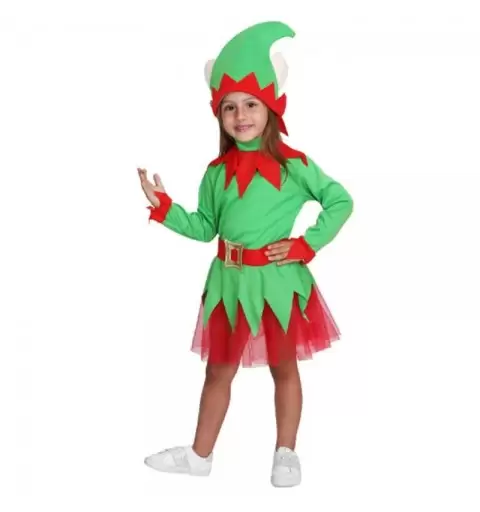 Costume Travestimento Elfetta Bambina 3 - 4 Anni pegasus N8011-A