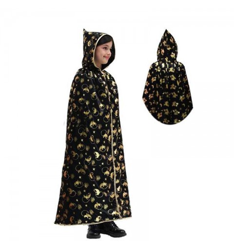 mantello con cappuccio laminato fantasma oro per bambini varie taglie – pegasus 6man-0030a M