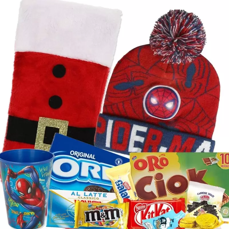 CALZA DELLA BEFANA SPIDERMAN FAI DA TE