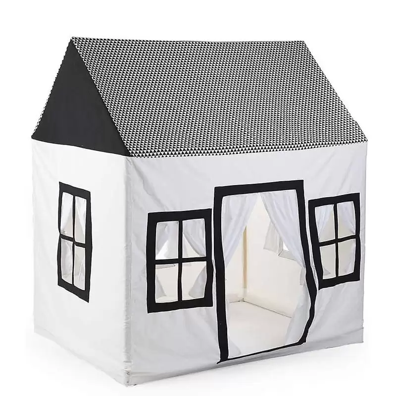 Grande Casa Bianca e Nera in Cotone 125x95x145 cm CH-CHBH