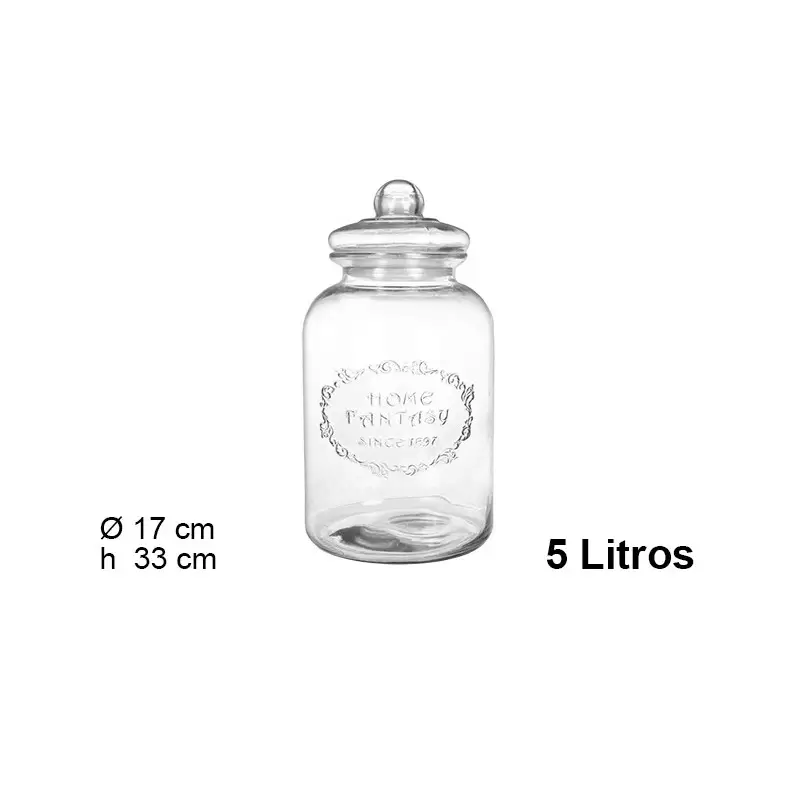 Barattolo Biscottiera in Vetro 5l 105452