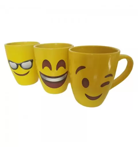 TAZZA EMOTICONS - 3 PZ