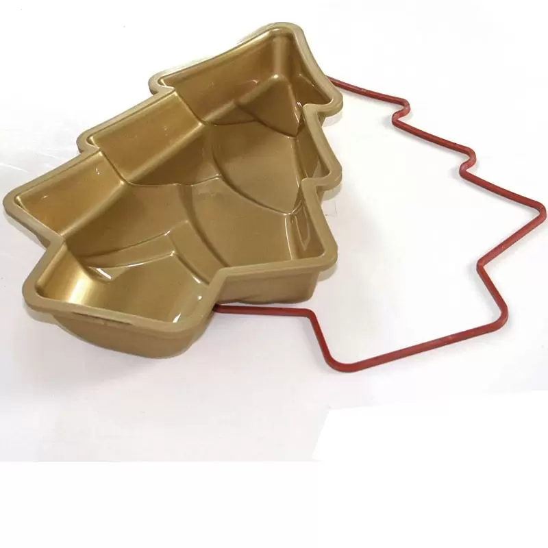 stampo in silicone christmas tree  3d Albero di natale 280x200x40h mm - oro SFT203