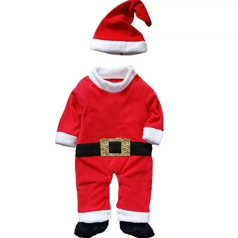 Vestito Neonato babbo natale N5600   tg 10-12 mesi