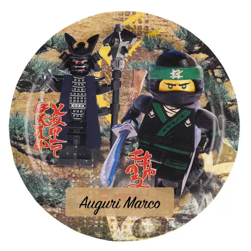 CIALDA LEGO NINJAGO PERSONALIZZABILE PER TORTE