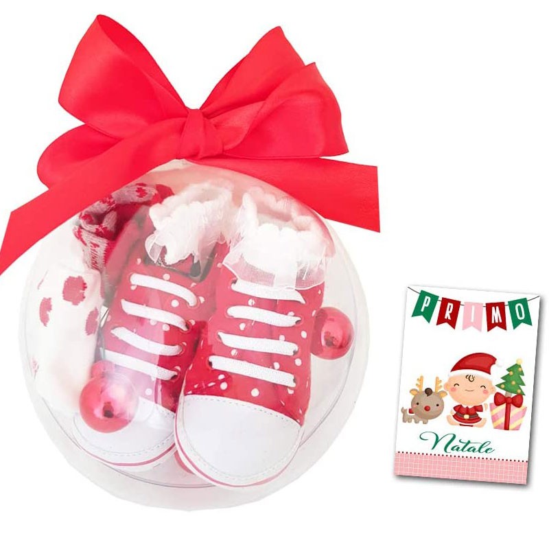 PALLINA REGALO MINNIE CON SCARPINE 0-6 MESI