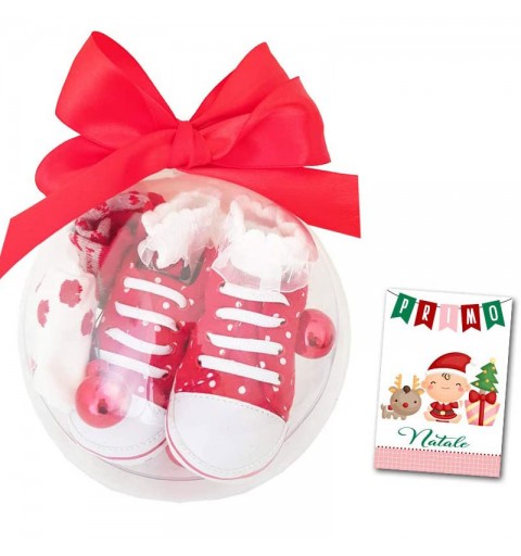 PALLINA REGALO MINNIE CON SCARPINE 0-6 MESI