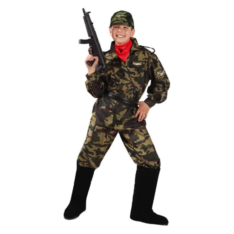 Costume da militare bambini varie taglie 4/5 anni - 0012
