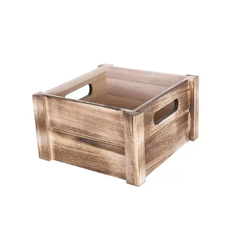 Scatola di legno vintage 18x18x9.5 cm 108184