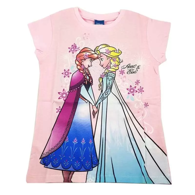 T-SHIRT FROZEN ROSA – MAGLIETTA A MANICHE CORTE BAMBINA