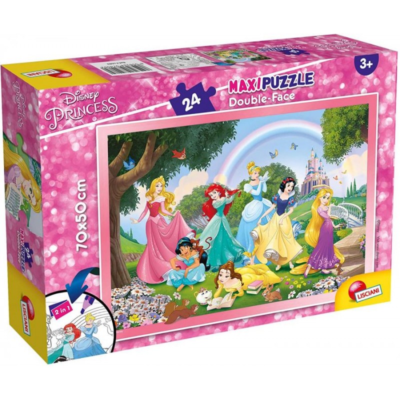 Maxi Puzzle Principesse Disney - Princess Double Face 24 pz - 74082