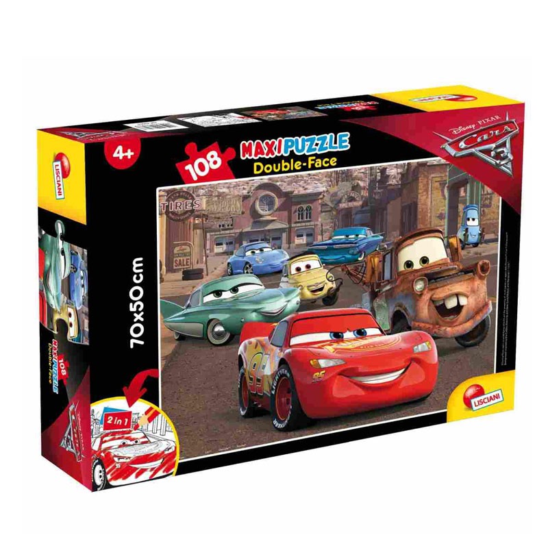 Puzzle Disney Cars Racer 108 Pezzi  double face 4+ 63963