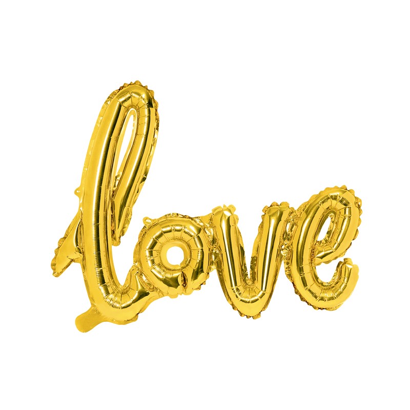 Palloncino Foil Scritta Love oro Gold FB15M-019