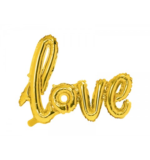 Palloncino Foil Scritta Love oro Gold FB15M-019