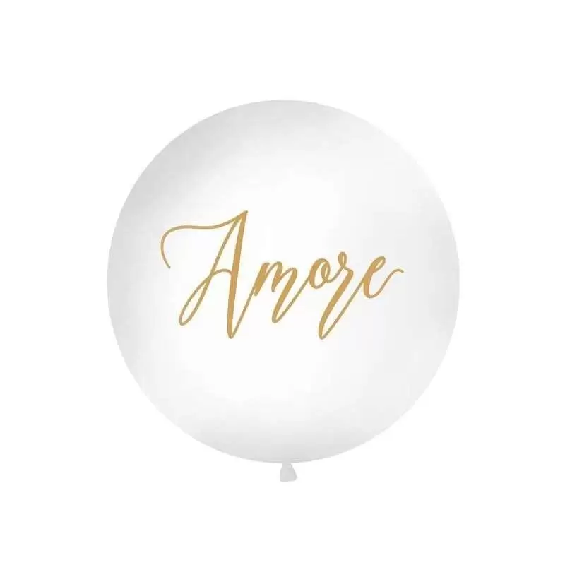 Palloncino Gigante in Lattice Bianco Amore OLBON15D-008-019