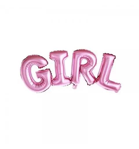 Palloncino Mylar Scritta Girl Rosa Cm 74 x 33 FB7M-081