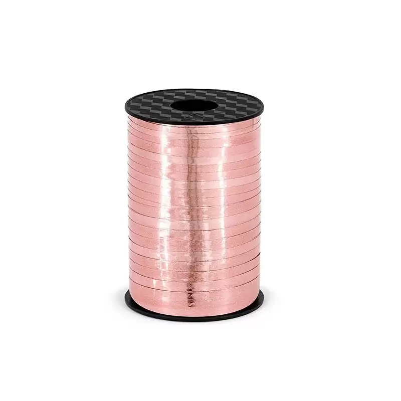 Rotolo nastrino plastica  5 mm x 225 metri rose gold PRM5-019R
