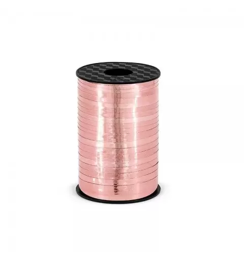 Rotolo nastrino plastica  5 mm x 225 metri rose gold PRM5-019R