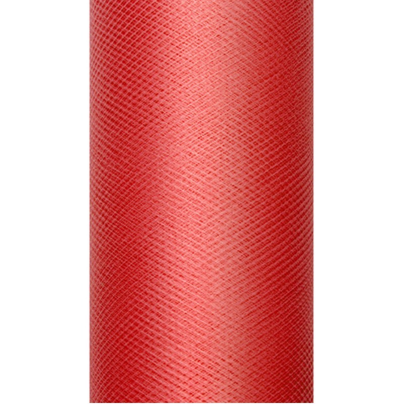 Rotolo tulle rosso 0.15 x 9 mt TIU15-007