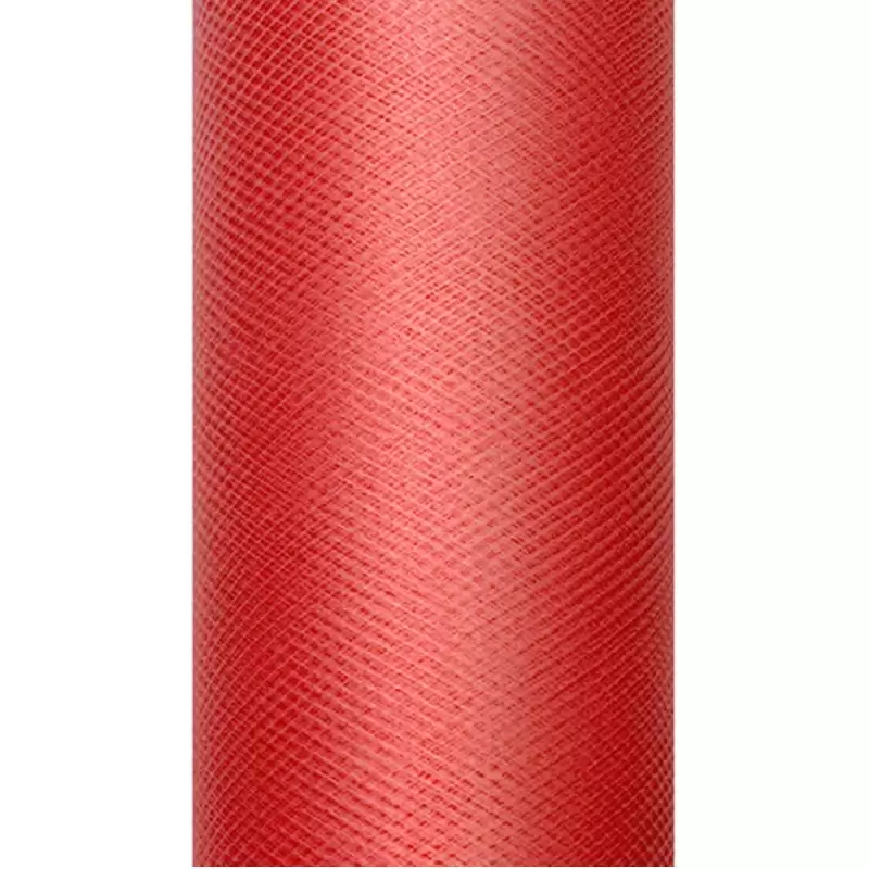 Rotolo tulle rosso 0.30 x 9 mt TIU30-007