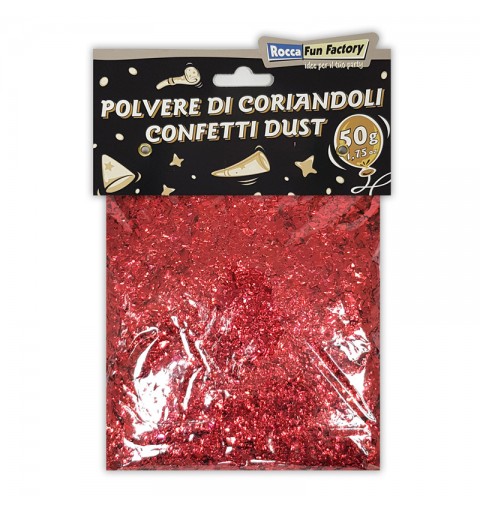 Polvere di coriandoli - Confetti Dust Rosso Metal 50g - 999432