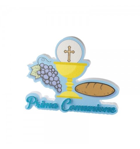 Decorazione Polistirolo Prima Comunione Calice PD20 celeste
