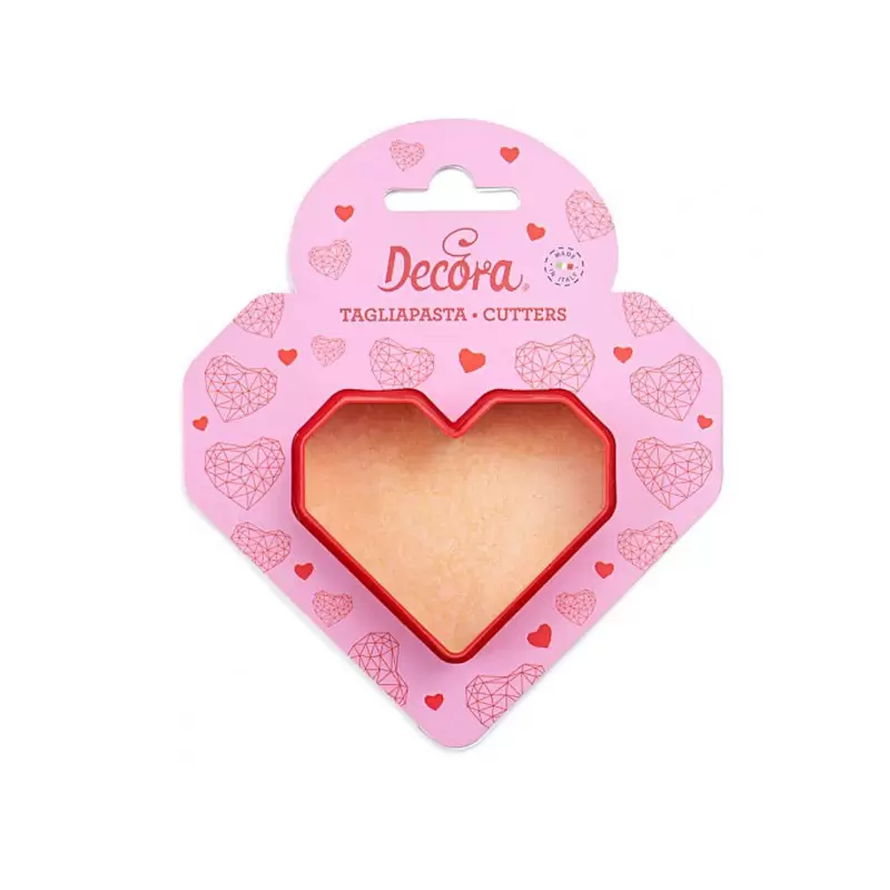 Tagliapasta cuore Decora 0255056 in Plastica 8 x 5 cm