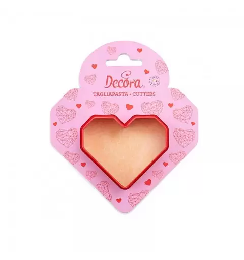 Tagliapasta cuore Decora 0255056 in Plastica 8 x 5 cm