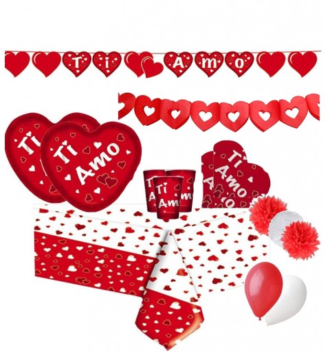 Kit n.46 San Valentino - addobbi tavola romantici