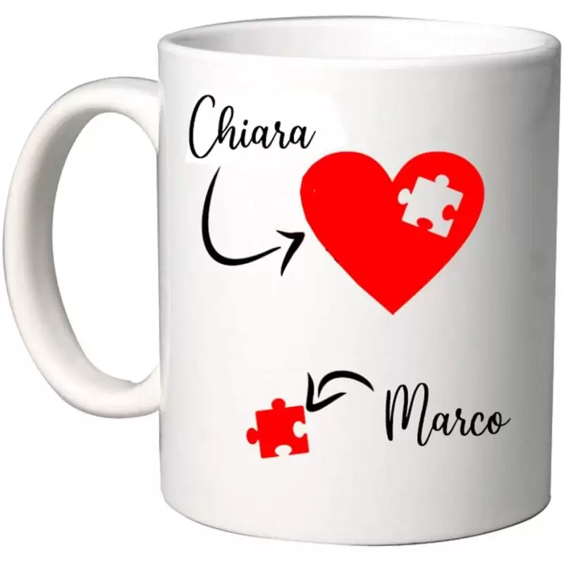 TAZZA PERSONALIZZABILE PUZZLE SAN VALENTINO
