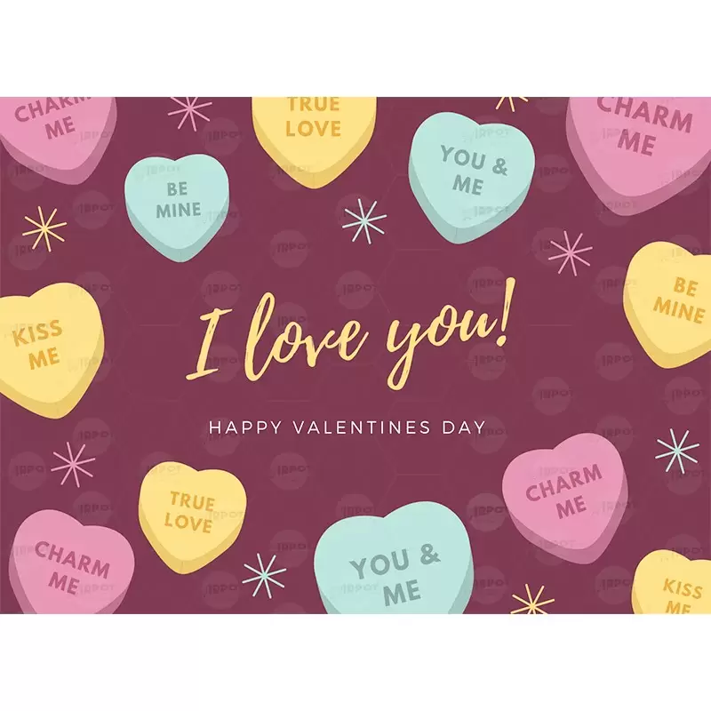 BIGLIETTINO SAN VALENTINO CUORI I LOVE YOU