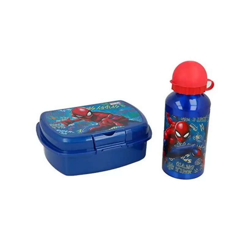 LUNCH BOX SPIDERMAN PORTA MERENDA E BORRACCIA