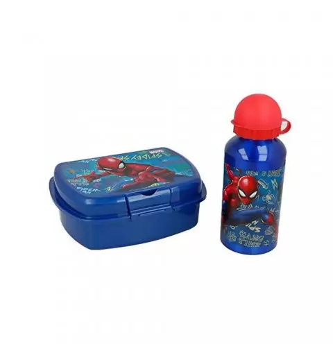 LUNCH BOX SPIDERMAN PORTA MERENDA E BORRACCIA