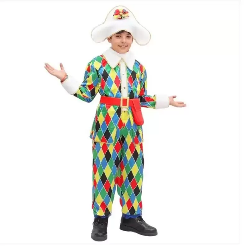 costume carnevale arlecchino 1641 tg. S 5-6 anni