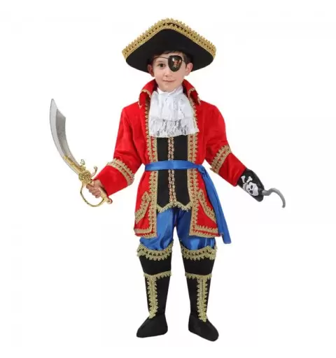Costume Carnevale Capitano uncino 0487  4-5 anni