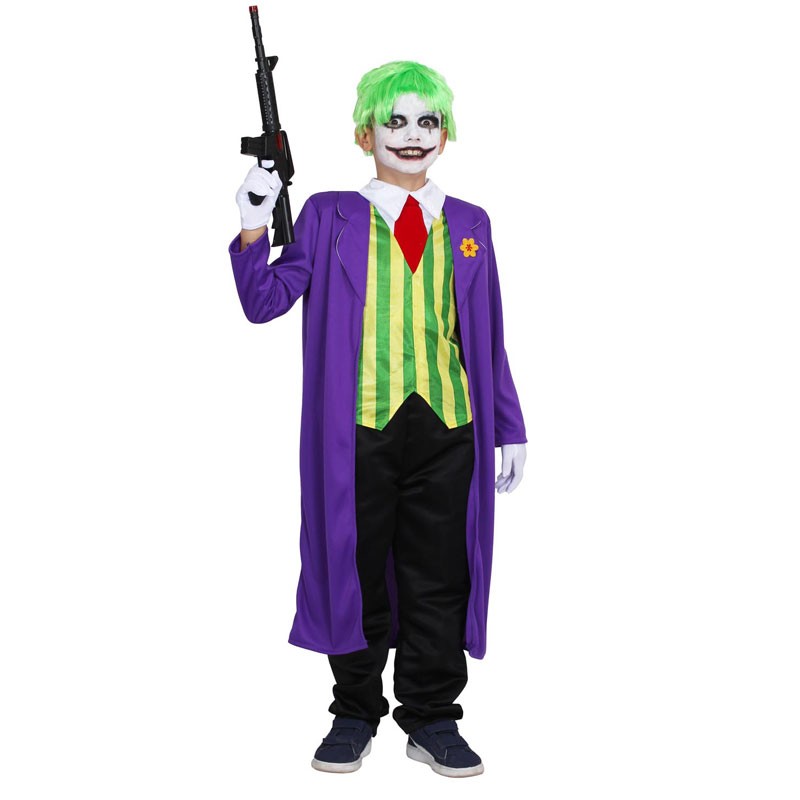 costume carnevale clown pazzo 8081-A-2 tg. S 5-6 anni