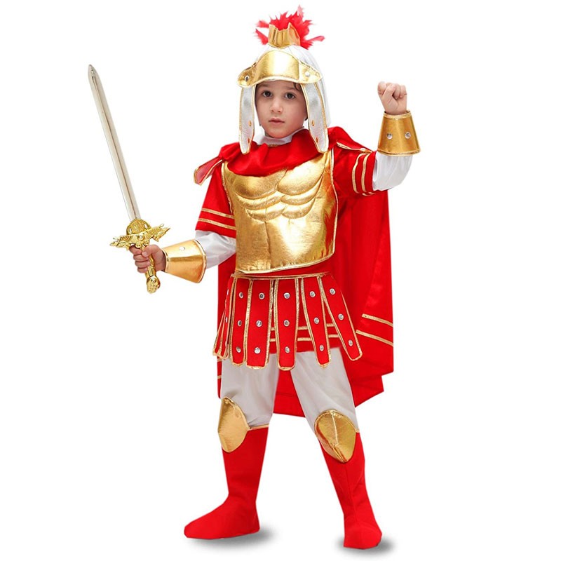 costume carnevale soldato romano bambino WEB0004 tg. 3 3-4 anni