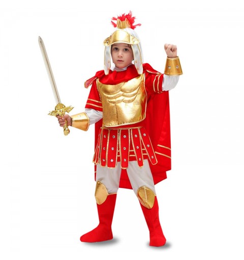 costume carnevale soldato romano bambino WEB0004 tg.5 5-6 anni
