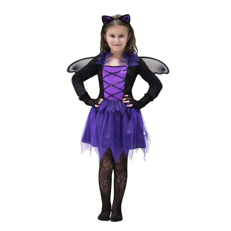 Pegasus H7103 - Costume da Vampirella per bambine varie Taglie Halloween 5/6 anni