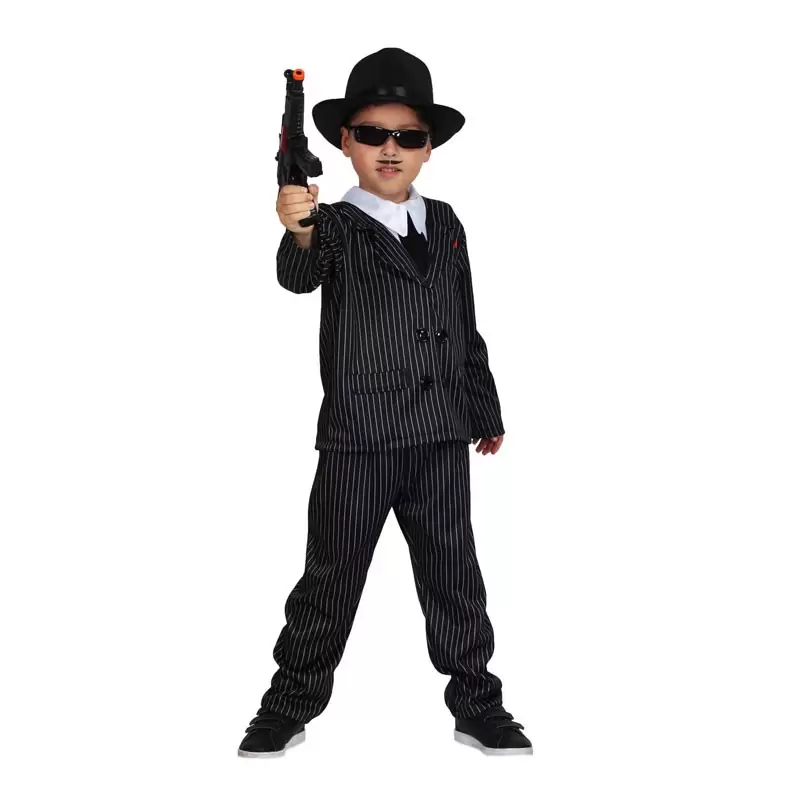 Costume da Gangster Bambino varie taglie 7/8 anni- 8100-A-2