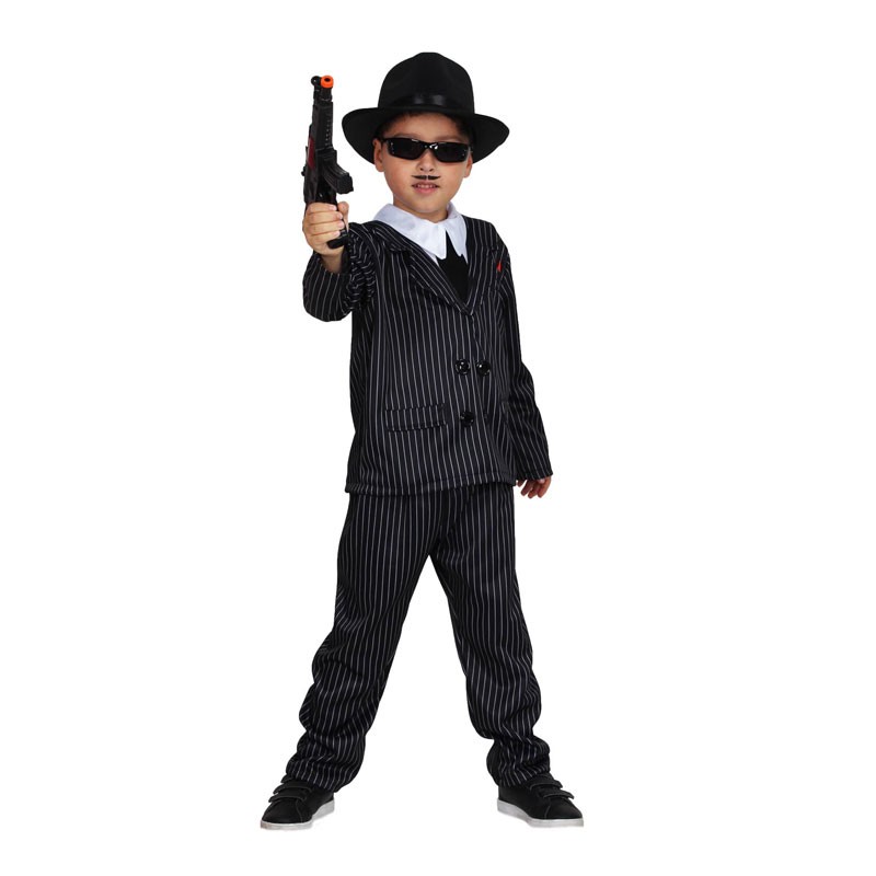 Costume da Gangster Bambino varie taglie 9/10 anni – 8100-A-2