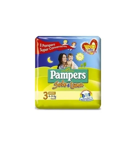 6 X PANNOLINI HUGGIES UNISTAR TAGLIA 3 132 PEZZI