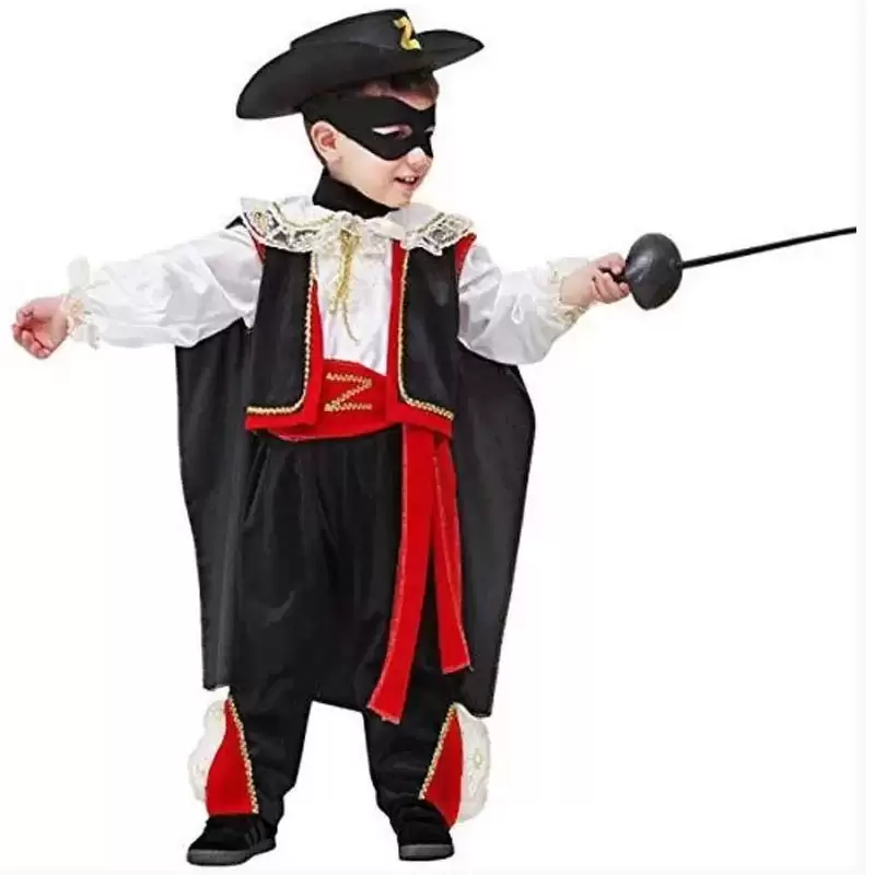 Costume zorro piccolo vendicatore 0094  4-5 anni