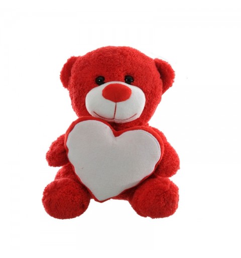 peluche orsetto rosso con cuore  35 cm 548078