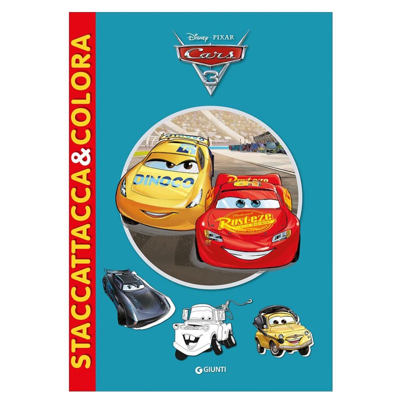 Cars disney - Staccattacca&Colora  albo con storia da leggere pagine da colorare e completare con gli adesivi