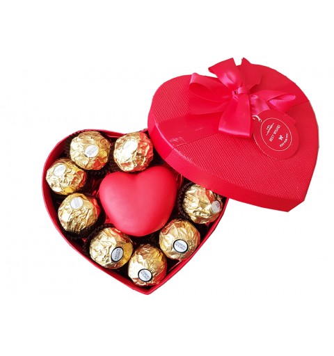 Scatola regalo San Valentino led e Ferrero Rocher