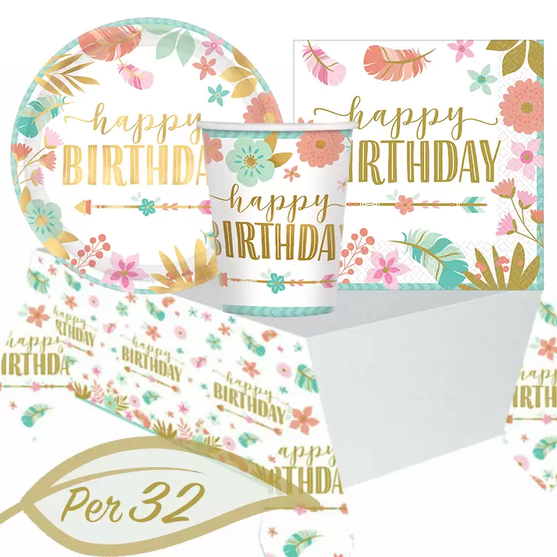 KIT N.16 BOHO CHIC BIRTHDAY GIRL METAL