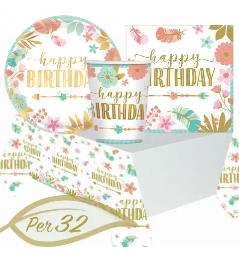 KIT N.16 BOHO CHIC BIRTHDAY GIRL METAL