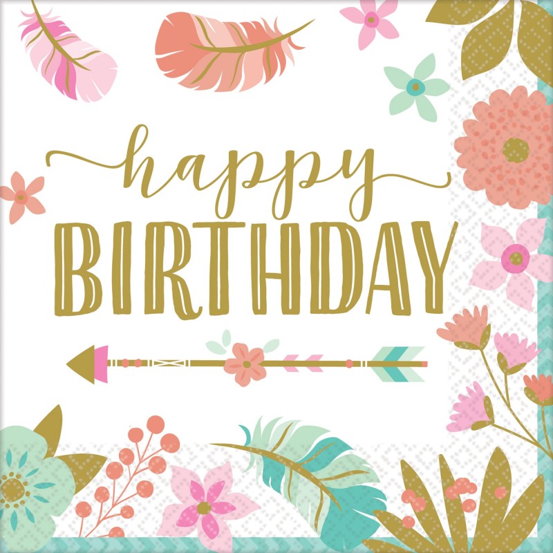 KIT N.6 BOHO CHIC BIRTHDAY GIRL METAL